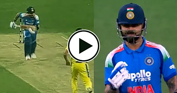 WATCH: Virat Kohli celebrates his first run on return in third ODI vs Australia; video goes viral