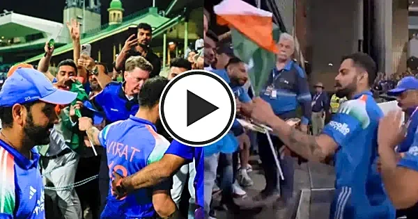 WATCH: Virat Kohli hands fallen India flag to spectator at SCG after 3rd ODI; wins hearts with act