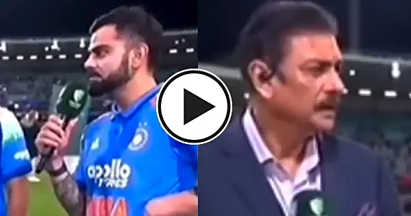 WATCH: Ravi Shastri panics as Virat Kohli drops one-word reply on ODI future after India's win in Sydney