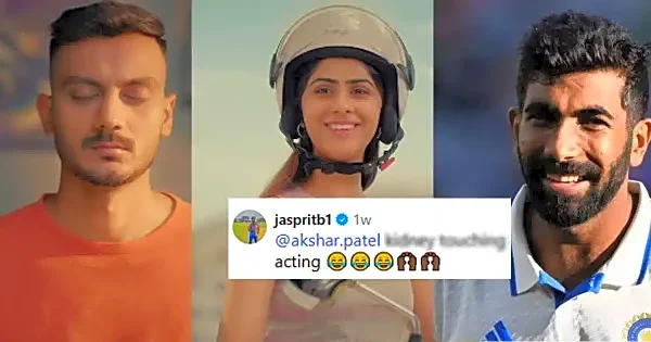 Kidney-touching acting: Jasprit Bumrah drops hilarious comment on Axar Patel’s promotional post on Instagram