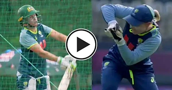 WATCH: Alyssa Healy completes fitness test ahead of Women’s CWC 2025 semi-final vs India; trains hard in nets