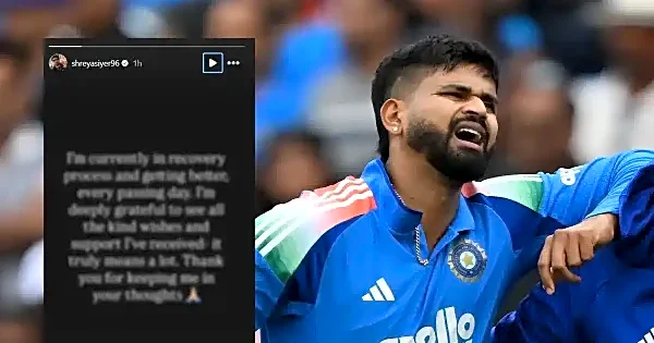 Getting better every passing day: Shreyas Iyer shares first message after rib injury horror