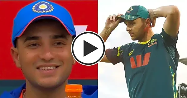 WATCH: Abhishek Sharma’s priceless reaction on knowing Josh Hazlewood’s absence from remainder of T20I series