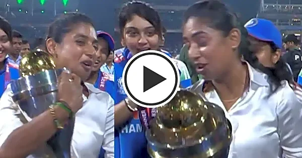 WATCH: Jhulan Goswami, Mithali Raj in tears as India Women lift maiden Cricket World Cup after beating South Africa Women
