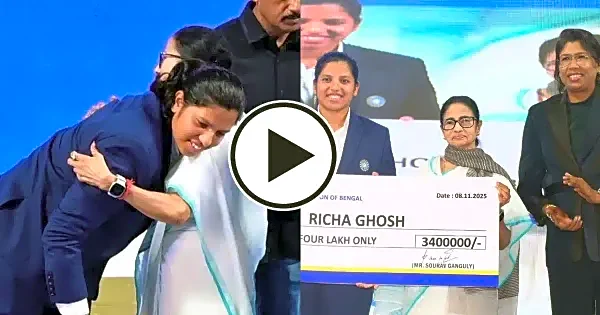 WATCH: CWC 2025 winner Richa Ghosh gets felicitated by West Bengal government; gets appointed as DSP