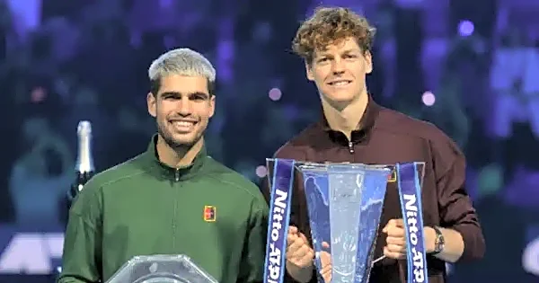 Jannik Sinner defends ATP Finals title in Turin; beats Carlos Alcaraz 7-6, 7-5