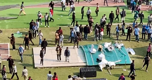 WATCH: Messi visit turns Messy, Fans who paid 12k angry at the event management