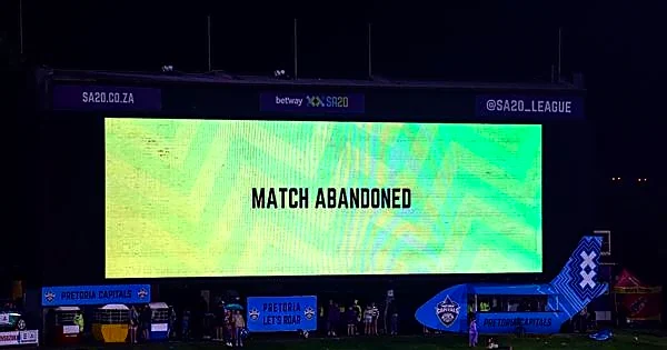 SA20 Match Highlights: Match Abandoned between Pretoria Capitals and Durban Super Giants; points shared