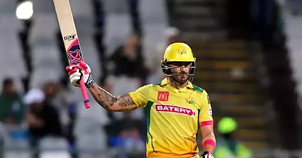 Faf Du Plessis ruled out of SA20 due to injury