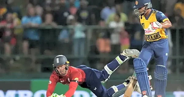 Watch: Jos Buttler Takes a Stunning Catch in England vs Sri Lanka T20I