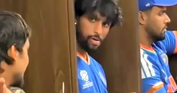 Watch : Tilak Varma gets angry on Arshdeep Singh in dressing room after T20 WC Warm up match