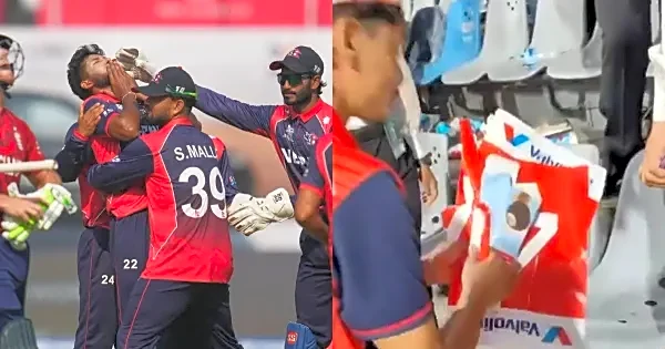 Watch: Nepal fan cleans up Wankhede Stadium after match against England