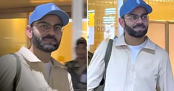 'Kaun Kaun Hai Photo Waala' - Virat Kohli to fans after landing at Mumbai Airport - WATCH