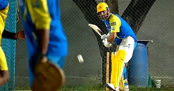 WATCH: MS Dhoni returns to nets again; likely to play game vs RCB IPL 2026