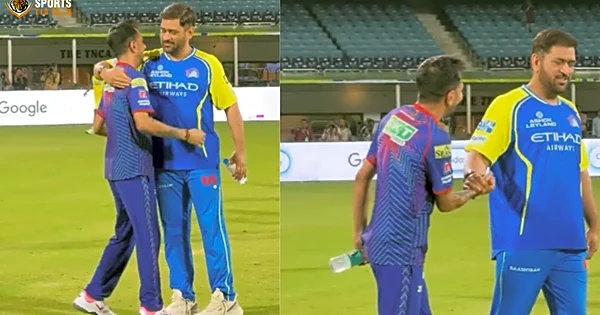 WATCH: Yuzvendra Chahal meets MS Dhoni, shares hug with former Chennai skipper ahead of CSK vs PBKS clash in IPL 2026