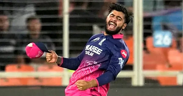 WATCH: Riyan Parag’s celebration post nail-biting victory over Gujarat Titans goes viral
