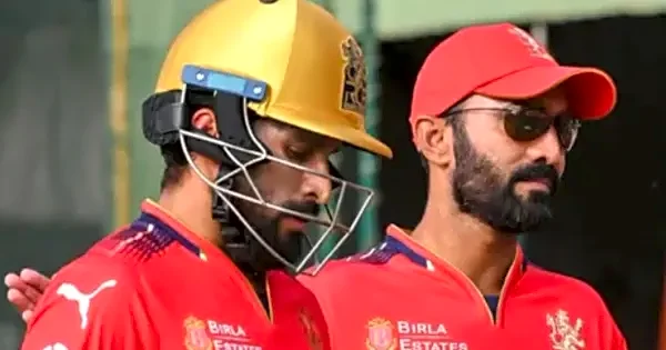 Dinesh Karthik, Rajat Patidar scold umpires after officials take drinks brought for RCB players; video viral