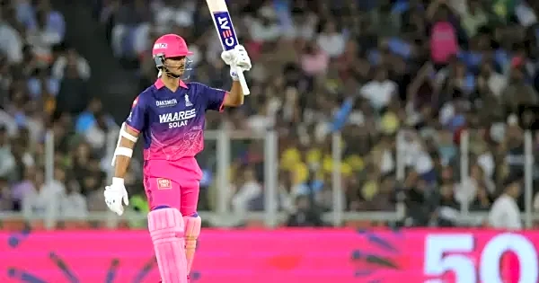 WATCH: Yashasvi Jaiswal smashes 23-ball fifty vs Mumbai Indians in rain-hit 11-over thriller