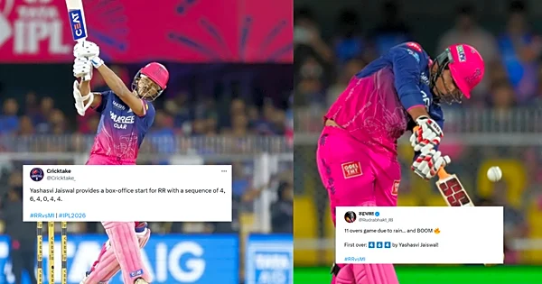 The sheer audacity…: Fans go berserk as Vaibhav Sooryavanshi and Yashasvi Jaiswal get Rajasthan Royals off to solid start against MI