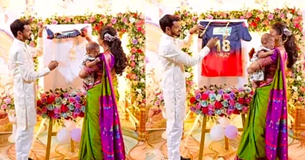 Maharashtra family goes Virat mode, unveils newly born son’s name RCB-style