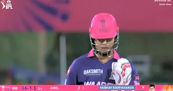 Vaibhav Sooryavanshi hits Josh Hazlewood for 19 runs in an over in RR vs RCB in IPL 2026