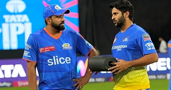 “Never Change Rohit”, says Shardul Thakur in a speech during his 15-year completion in MI