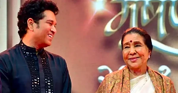 Watch: Sachin Tendulkar’s emotional moment at Asha Bhosle’s residence captures nation’s grief