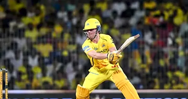WATCH: Crowd goes wild as Dewald Brevis makes his signature entry at Chepauk