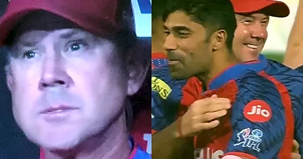 PBKS coach Ricky Ponting jokingly warns Shashank Singh after latter dropped catches while fielding against LSG; video viral
