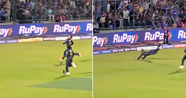 Glenn Phillips pulls off superman dive to save boundary in GT vs MI IPL 2026 clash