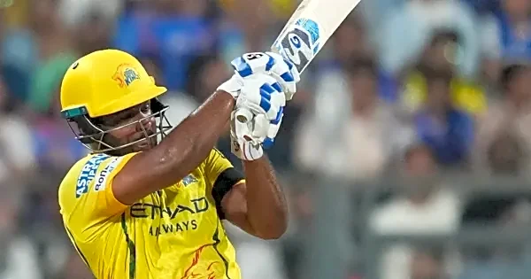 Sanju Samson steps up with crucial half-century as CSK fight on against MI
