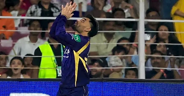 KKR vs LSG - Watch Rinku Singh’s acrobatic catch and reaction after dismissing Aiden Markram