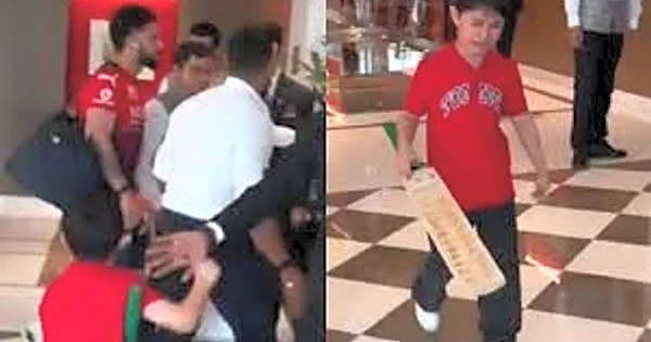 Young fan didn’t get Virat Kohli’s autograph; gets angry and throws his bat away