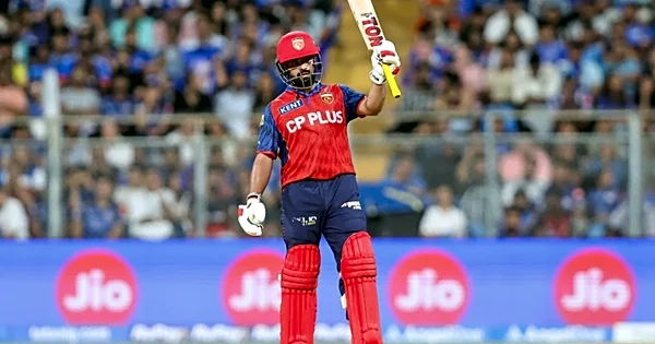 Prabhsimran Singh scores half-century against Rajasthan Royals while skipper Shreyas Iyer supports from other end