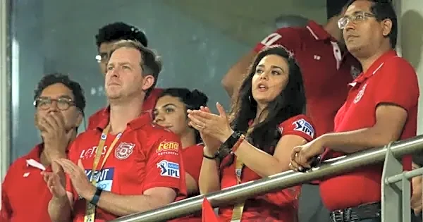Preity Zinta keeps spirit high even after defeat against RR, gives flying kiss to fans who travelled from Canada