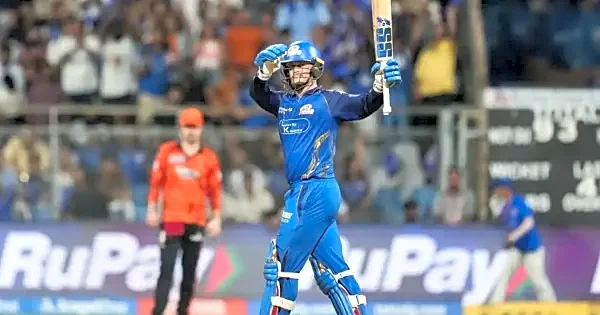 Ryan Rickelton’s century headlines Mumbai Indians’ dominant batting display