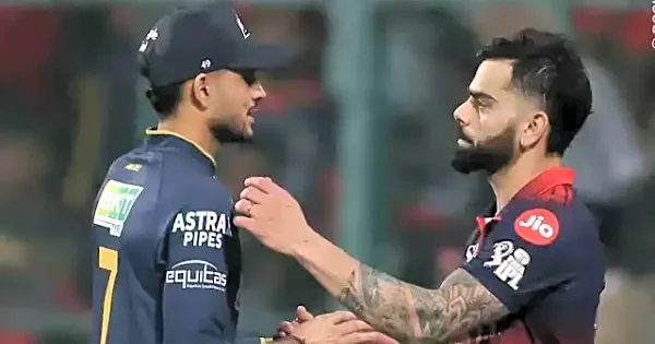 Virat Kohli mocks Shubman Gill, makes animated signs towards GT skipper; video viral