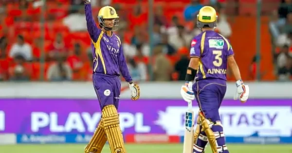 Angrkish Raghuvanshi records third fifty of the season as KKR clash against SRH in IPL 2026