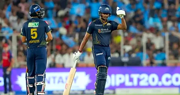 Sai Sudharshan hits his 15th IPL half century against Punjab Kings