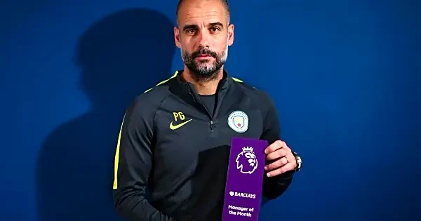 Pep Guardiola wins Premier League Manager of the Month with Manchester City’s formidable run in April