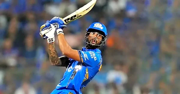 Tilak Varma scores half-century against Punjab Kings at Dharamshala while chasing formidable 200+ score