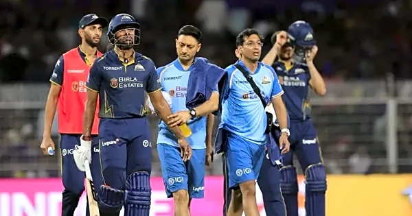 Sai Sudharshan retires hurt after painful elbow blow from Kartik Tyagi