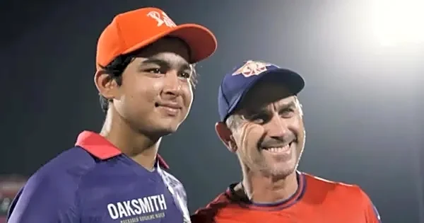 Justin Langer interrupts Vaibhav Sooryavanshi’s interview, asks for photograph