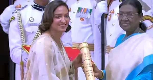 World Cup Hero Harmanpreet Kaur honoured with Padma Shri Award