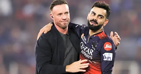 Virat Kohli reunites with AB De Villiers ahead of IPL Final at the Narendra Modi Stadium