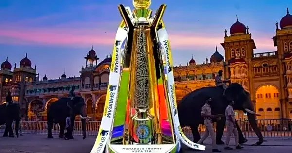 Former Indian Captain Rahul Dravid unveils Maharaja Trophy 2026 at Bengaluru