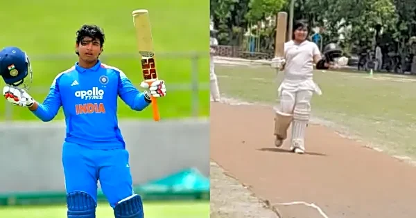 Vaibhav Sooryavanshi’s 10-Year-Old brother Aashirwad Sooryavanshi Hits Century in local game, Continuing Family's Cricketing Rise