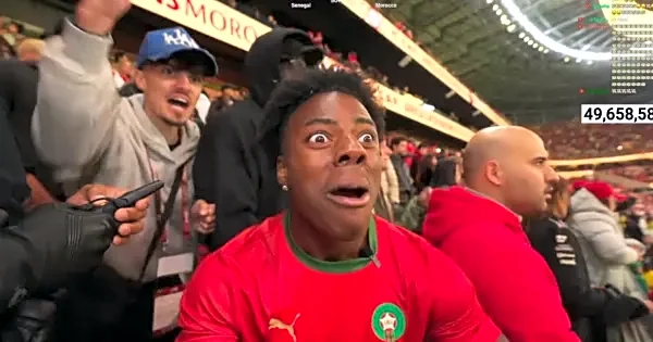 IshowSpeed steals the spotlight with viral reactions at Brazil vs Morocco clash