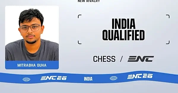 Grandmaster Mitrabha Guha tops regional qualifier to join India’s Chess contingent for Esports Nations Cup 2026