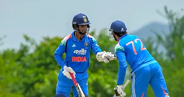 Priyansh Arya's explosive 58 powers India A to commanding total against Afghanistan A
